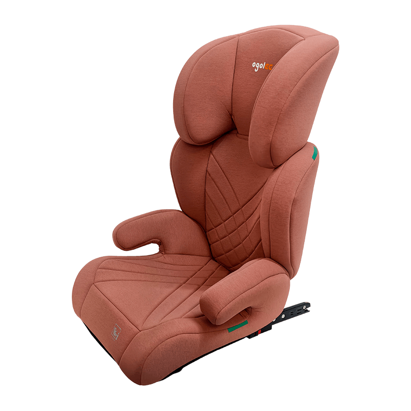 OG301 avec siège d'auto isofix, groupe 2 3 siège d'auto, booster pliable, rose avec gaufrage