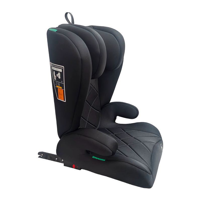 OG303B avec siège d'auto isofix, groupe 2 3 siège d'auto, booster pliable, noir avec un gaufrage