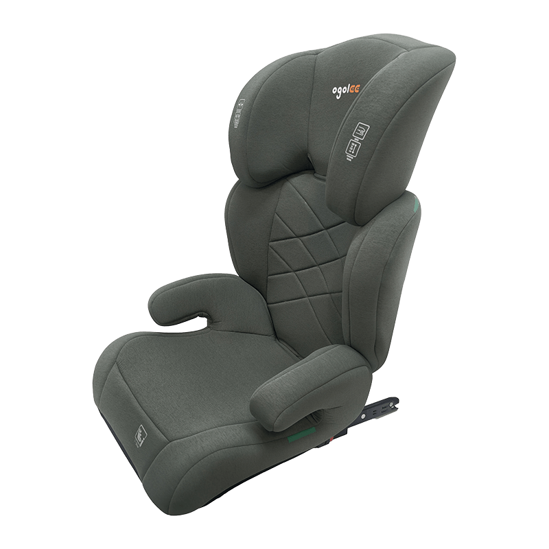 OG301 avec siège d'auto isofix, groupe 2 3 siège d'auto, booster pliable, rose avec gaufrage